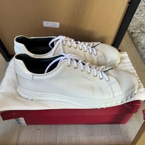 Salvatore Ferragamo cube white sneakers